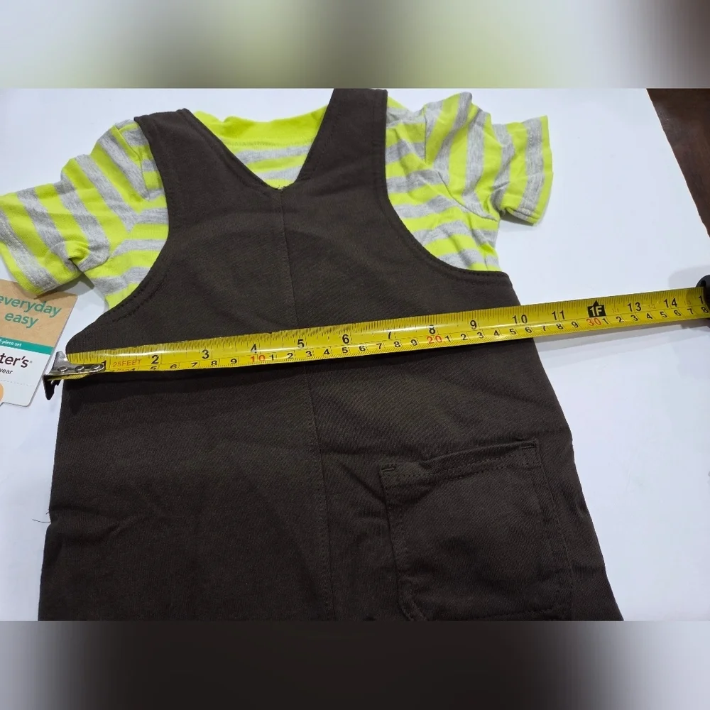 NWT Carter's Dinosaur Overalls Set